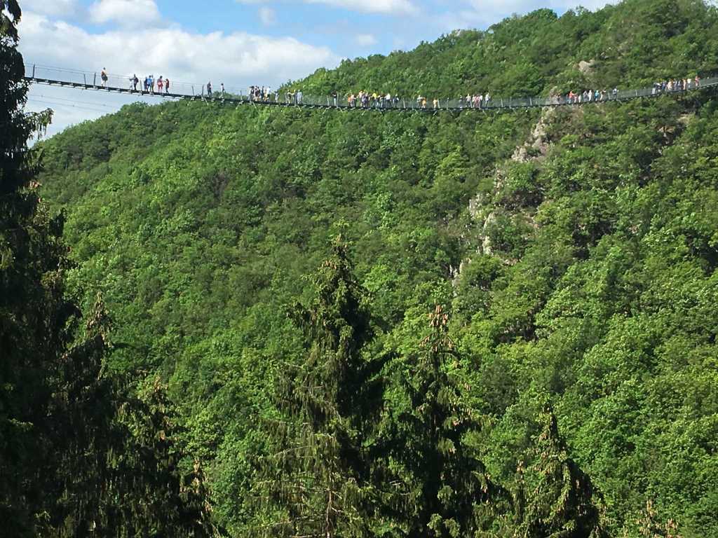 Hängeseilbrücke Geierlay - Urlaub an der Mosel in Ferienhaus Bremm, Am Storchenhaus 10, 56814 Bremm